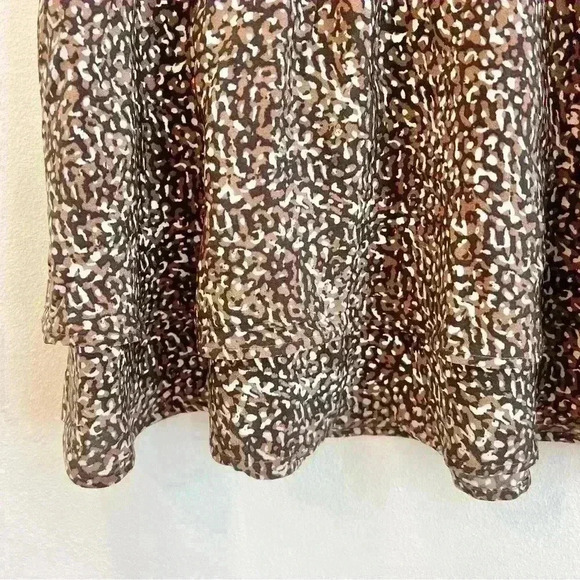 Rails Women’s Addison Smocked Tiered Mini Skirt Animal Print Size Small - Picture 5 of 14